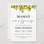 Invitation L'invitation principale de Mama au baby shower d'a (Devant)