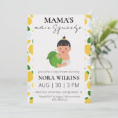 Invitation L'invitation principale de Mama au baby shower d'a (Debout devant)