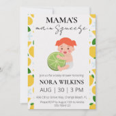 Invitation L'invitation principale de Mama au baby shower d'a (Devant)