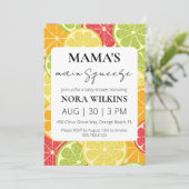 Invitation L'invitation principale de Mama au baby shower d'a (Debout devant)