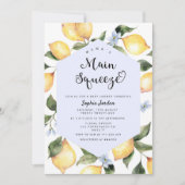 Invitation L'invitation principale de maman au baby shower de (Devant)