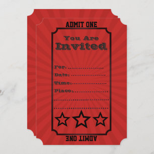 Invitation L'invitation stationnaire de cirque vintage