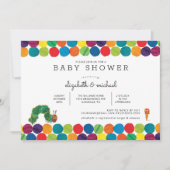 Invitation L'invitation très affamée Baby shower Caterpillar (Devant)