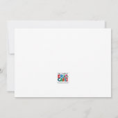 Invitation L'invitation très affamée Baby shower Caterpillar (Dos)