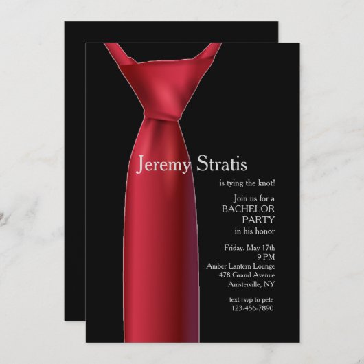 Invitation L'invitation Windsor Knot (Devant / Derrière)