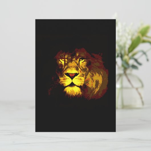 Invitation Lion (Debout devant)