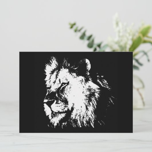 Invitation Lion (Debout devant)
