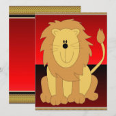 Invitation Lion (Devant / Derrière)