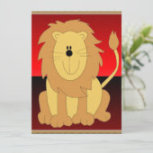 Invitation Lion (Debout devant)