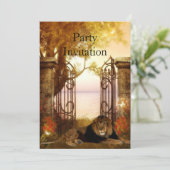 Invitation Lion à la Porte (Debout devant)