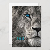 Invitation Lion Chase tes rêves (Devant / Derrière)
