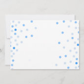 Invitation Lion Confetti Premier anniversaire Safari Jungle B (Dos)