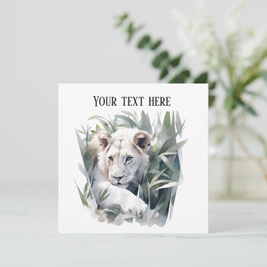 Invitation Lion de la Mare Jungle (Debout devant)