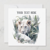 Invitation Lion de la Mare Jungle (Devant)