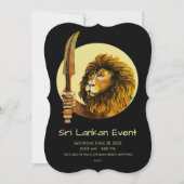 Invitation Lion du Sri Lanka (Devant)
