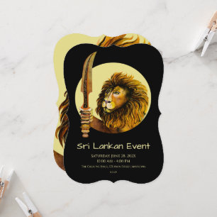 Invitation Lion du Sri Lanka