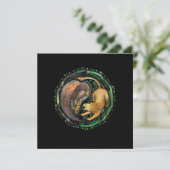 Invitation Lion Eagle Yin Yang Chine Méditation de méditation (Debout devant)