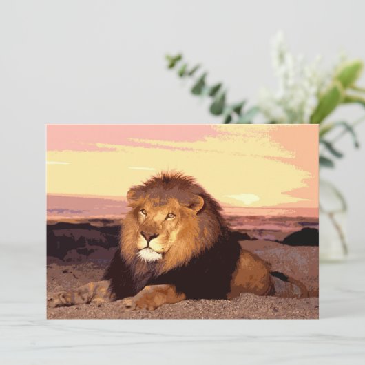 Invitation Lion - Lion Invite (Debout devant)