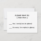 Invitation Lion mignon avec une Lollipop (Dos)