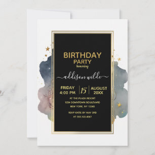 Invitation Lion Mignonne Roi Dormir Sur La Lune