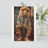 Invitation Lion urbain (Debout devant)