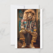 Invitation Lion urbain (Dos)