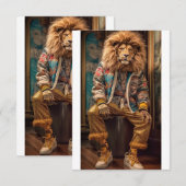 Invitation Lion urbain (Devant / Derrière)
