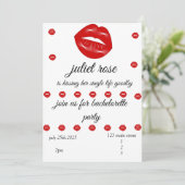 Invitation Lips EVJF (Debout devant)