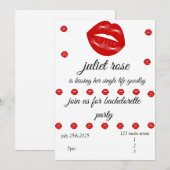 Invitation Lips EVJF (Devant / Derrière)