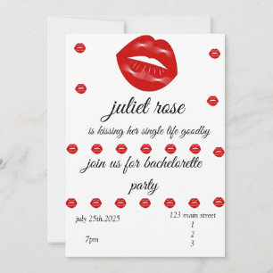Invitation Lips EVJF