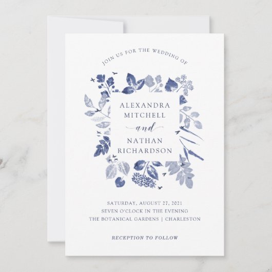 Invitation Liquide encastré | MARIAGE (Devant)