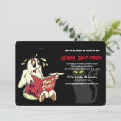 Invitation Lire des histoires fantômes fête, Halloween (Debout devant)