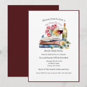 Invitation Lire entre les vins, Club de lecture