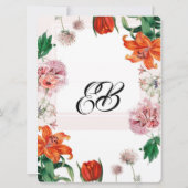 Invitation Lis lis et tulipes (Dos)