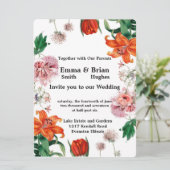 Invitation Lis lis et tulipes (Debout devant)