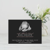 Invitation L'Islam noir islamique de cru de fille de photo (Debout devant)