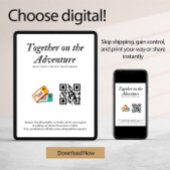 Invitation Liste de mariage Cadeau Cadeau de voyage de noces 