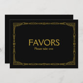 Invitation "Liste de Mariage" Enseigne de mariage de style Ar (Devant / Derrière)