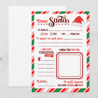 Liste de vœux de Noël pour enfants au Père Noël mi