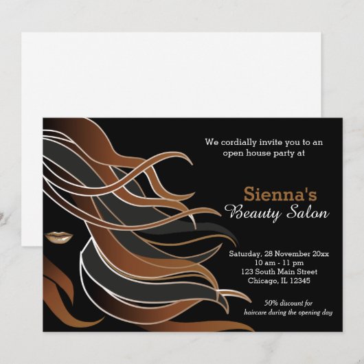 Invitation Liste des cheveux (Devant / Derrière)