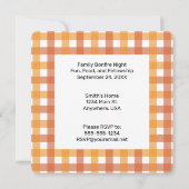 Invitation Lit Firepit - mignon Marshmallow & Hot Dog (Dos)