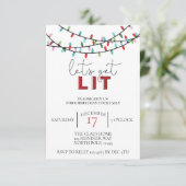 Invitation Lit Noël Cocktail de Noël Fête des amis (Debout devant)