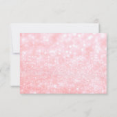Invitation - Lit Pink Glit Fête des mariées future (Dos)