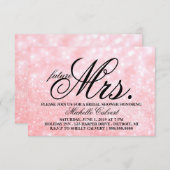 Invitation - Lit Pink Glit Fête des mariées future (Devant / Derrière)