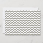 Invitation Lite Blue and Grey Chevron (Dos)