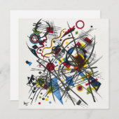 Invitation Lithographie de Vierte Bauhausmappe par Kandinsky (Devant / Derrière)