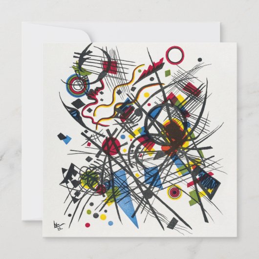 Invitation Lithographie de Vierte Bauhausmappe par Kandinsky (Devant)