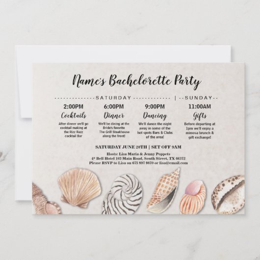 Invitation L'itinéraire de Fête de la mariée écosse le (Devant)