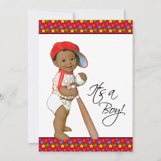 Invitation Little All Star Baby shower (Devant)