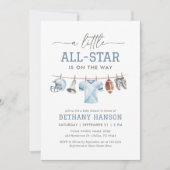 Invitation Little All Star Football Baby shower (Devant)
